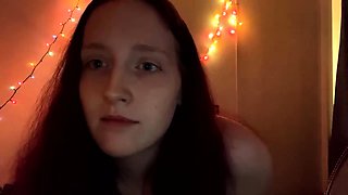 Teen solo fun masturbating when home alone