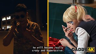 Daddy4k. harley quinn let her pussy go insane