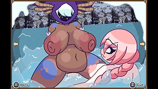 Monster girl hentai anime babe gets a hardcore fuck in cartoon fantasy world