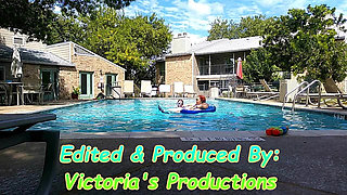 BBW Nurse Vicki Play Time in the Pool with Handsome Harry