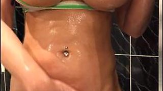 Oiled Up Anal and DP, Big ass, Big tits Milf dirty talk
