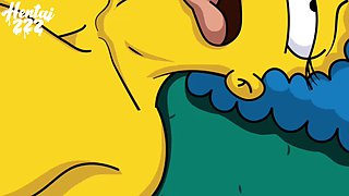 Homer and Marge Cartoon Porn Video