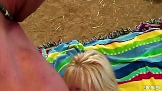 Horney MILF gets fucked on the beach