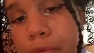 Super slimy dildo blowjob with a lot of saliva