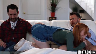 Seductive teenage fucks stepdad and teacher