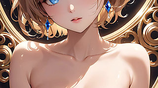 Dreamlight Gaze: a Beautiful Young Woman with Luminous Eyes