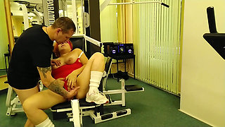 Curvy Mouse Fucked at the Gym