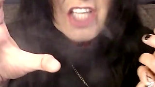 Halloween Ozzy Cosplay MILF Smoking