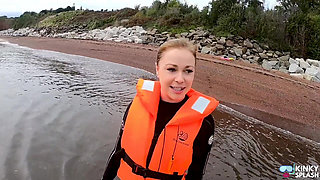 Strapped Tight & Floating Free - Sexy Wetsuit Life Jacket Test