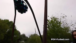 POINT OF VIEW having intercourse dark hair raunchy after pick up
