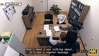 Loan4k. massage girls are truly skilful in the office xxx!