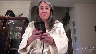 Your Step-Auntie Grace Catches You with Porn, Gives You The Real Thing Instead