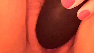 Hairy bbw pussy play close up clip - clit sucker toy