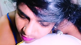 Indian Housewife Pussy Licking with Husbend. Telugu Dirty Talks.