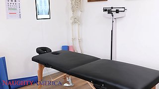 Sera Ryder fantasizes about her chiropractor and his BBC helping her relax and unwind.