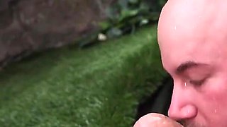 Foot Worship in the Waterfall