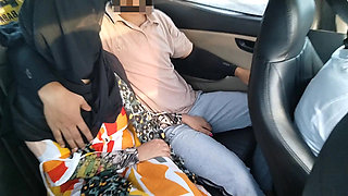 Girlfreind boyfriend and cab driver fucking three people in cab car - hd porn