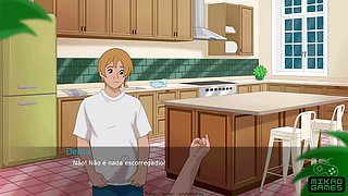 Curvy milf with a big booty in a hentai cartoon porn game adventure