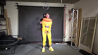 Marie M In A Customer Wish Video Handcuffed In Rainwear And A Lifevest.