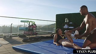 Sauna after gym and then tasty bbc is perfect for Gianna Dior