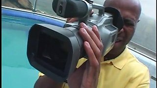 Latina takes it up her ass by the pool ft. Isabela Marques: Blowjob, Doggy  Big Tits Porn