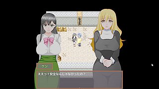 Hentai anime cartoon in a haunted house filled with wild adventures