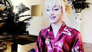 Curly Blonde Teen Records Solo Dildo Masturbation More at