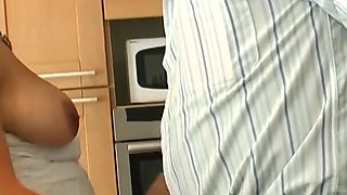 Old man fucks a young MILF who lets him touch her