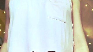 Blonde emo amateur solo masturbation