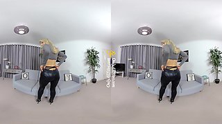 Natasha Anastasia - Big Tit Blonde Pornstar Solo Striptease In Vr