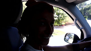 Footjob, Bowjob and Riding in My Van