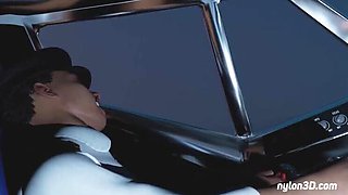 3D Animated MILF Boss in Stockings Takes BBC on Private Jet - Cartoon Sex Fantasy