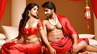 Beautiful Indian girl with big boy