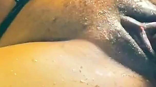 Ebony Teen Squirts Unstoppable in Doggy-style