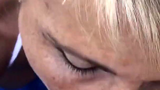 Busty blonde fucked outdoors