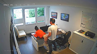 Amost caught having sex in the office