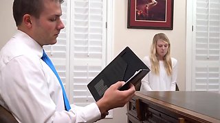 Mormon bishop punishes blonde