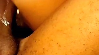 Big black dick fuck tight creamy teen pussy