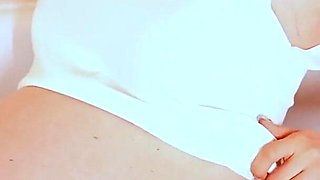 Bath Time with Huge Pregnant Belly and Boobs