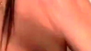 Sexy Big Tits Babe Gives His Tiny Dick a Handjob and a Blowjob