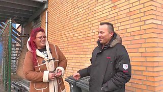 Red hair big boobs chubby loves mature cock in pussy in mouth