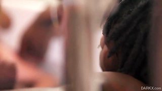 Natalie Sensual Bath And Interracial Fuck