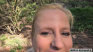 Boris Schwarz: Test of Courage for German Slut - Outdoor Piss and Fuck Session