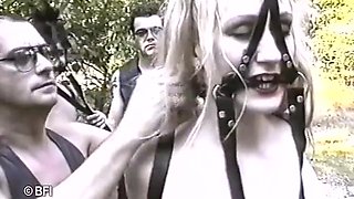 Outdoor Punishing Lesson In The Forest