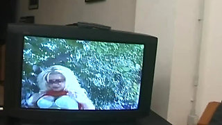 This Black Girl Masturbates with a Fake Cock While Watching Porn Then Gets Fucked by a Real One