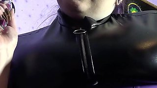 Smoking in My Purple Corset