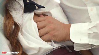 Clara Trinity & Michael Stefano get dirty talking and doggystyle in a hot cumshot