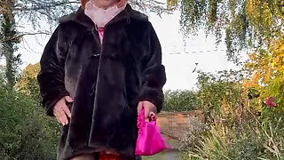 In outfit with the fuchsia nightie stained with for a night out