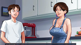 Let&#039;s Play - Summertime Saga, Rubbing Diane with sunscreen