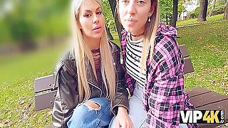 Hot And Playful Blonde Zlata Shine Is Cheating On Her Gf With A Big Boss